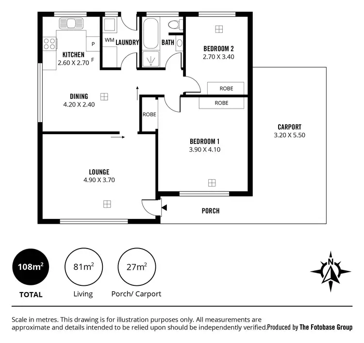 Floorplan of Homely unit listing, 2/20 Orient Road, Kensington Gardens SA 5068