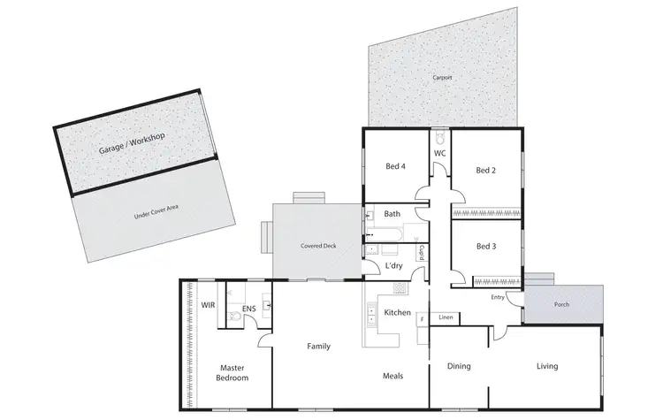 Floorplan of Homely house listing, 53 Gleadow Street, Evatt ACT 2617