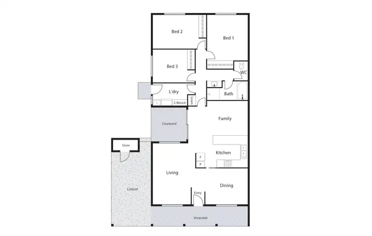 Floorplan of Homely house listing, 3 Cooks Street, Kaleen ACT 2617