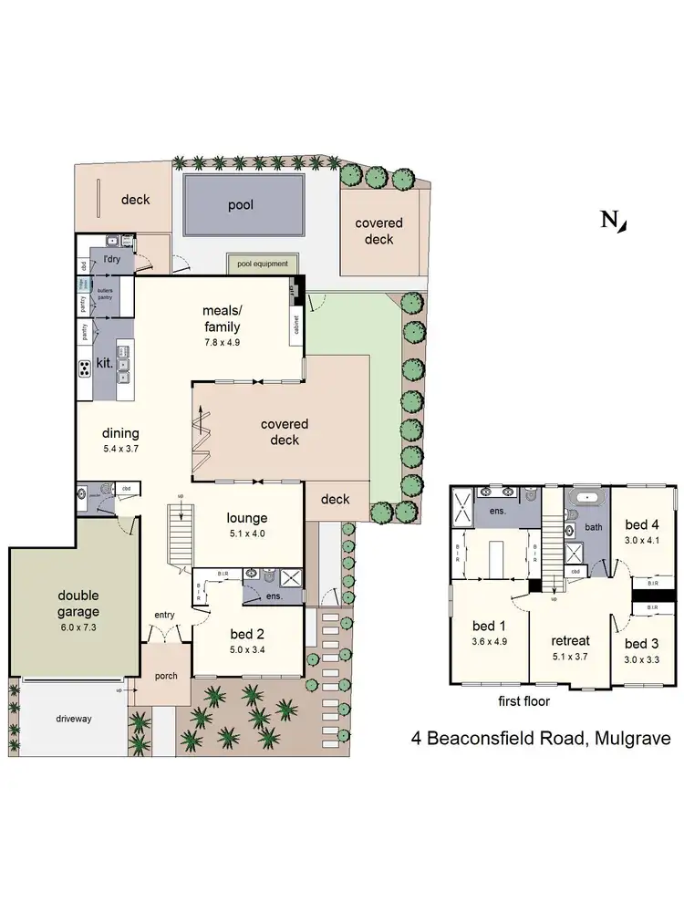 Floorplan of Homely house listing, 4 Beaconsfield Road, Mulgrave VIC 3170