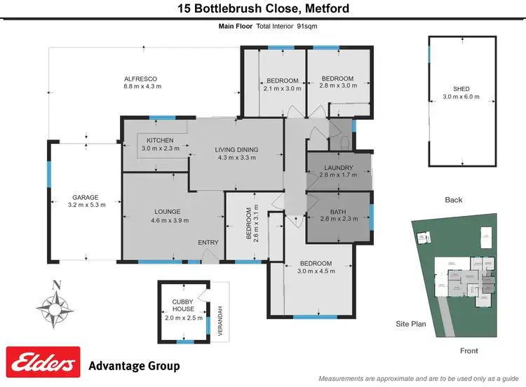 Floorplan of Homely house listing, 15 Bottlebrush Close, Metford NSW 2323
