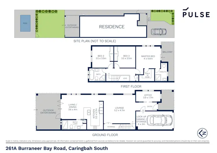 Floorplan of Homely semi-detached listing, 261a Burraneer Bay Road, Caringbah South NSW 2229