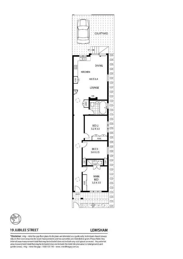 Floorplan of Homely house listing, 19 Jubilee Street, Lewisham NSW 2049