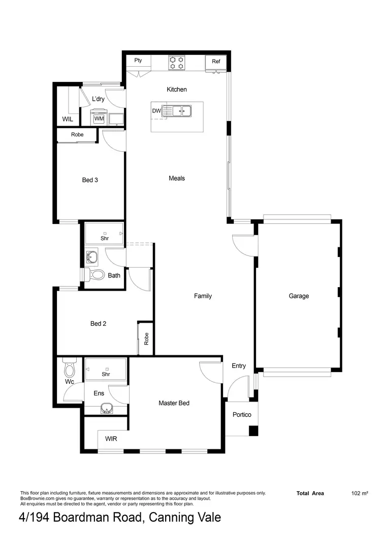 Floorplan of Homely house listing, 4/194 Boardman Road, Canning Vale WA 6155