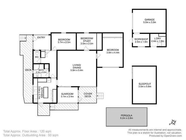 Floorplan of Homely house listing, 5 Pengana Street, Dodges Ferry TAS 7173
