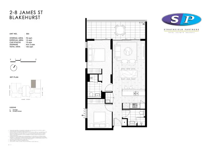 Floorplan of Homely apartment listing, 305/4-6 James Street, Blakehurst NSW 2221