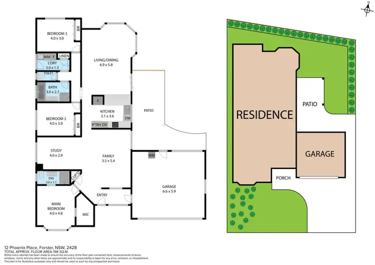 Floorplan of Homely house listing, 12 Phoenix Place, Forster NSW 2428