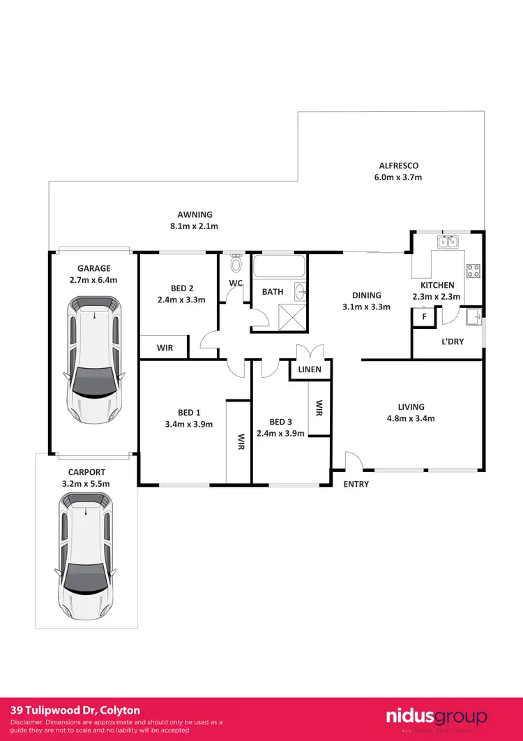 Floorplan of Homely house listing, 39 Tulipwood Drive, Colyton NSW 2760