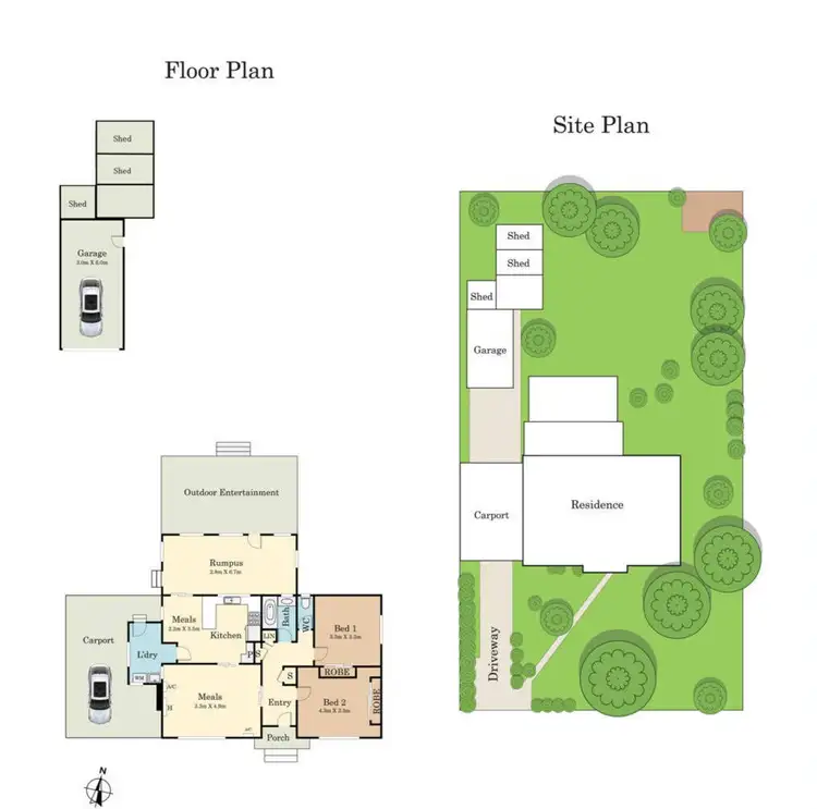 Floorplan of Homely house listing, 7 Mimosa Avenue, Kilsyth VIC 3137