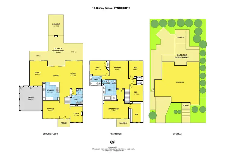 Floorplan of Homely house listing, 14 Biscay Grove, Lyndhurst VIC 3975