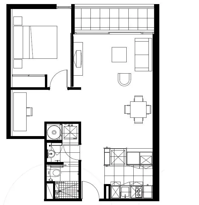 Floorplan of Homely apartment listing, 610D/604 Swanston Street, Carlton VIC 3053