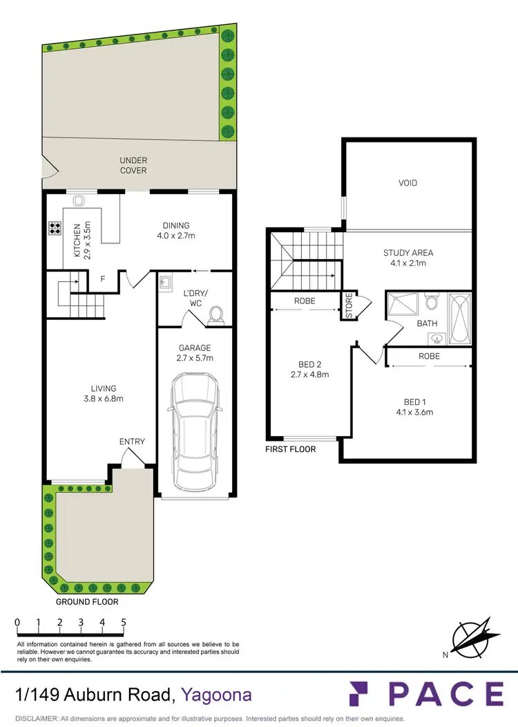 Floorplan of Homely townhouse listing, 1/149 Auburn Road, Yagoona NSW 2199
