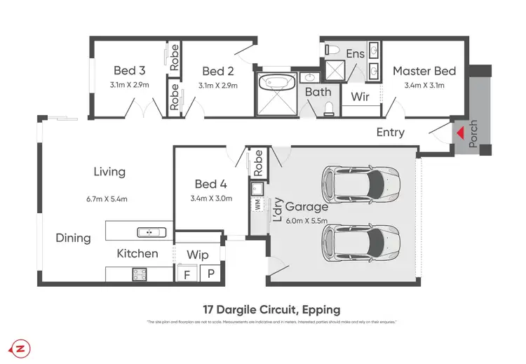 Floorplan of Homely house listing, 17 Dargile Circuit, Epping VIC 3076
