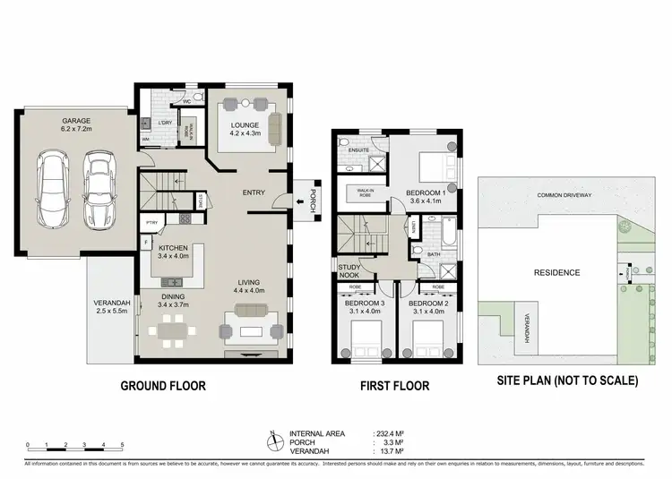Floorplan of Homely townhouse listing, 1/54 MacKenzie Street West, Golden Square VIC 3555
