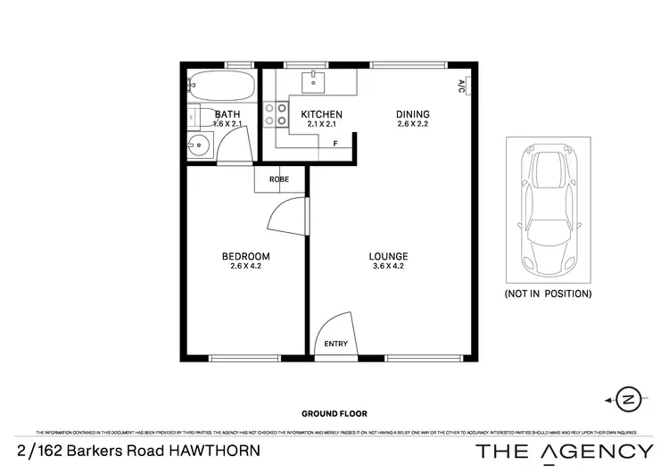 Floorplan of Homely apartment listing, 2/162 Barkers Road, Hawthorn VIC 3122