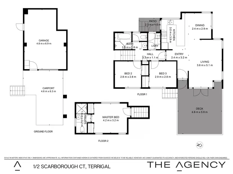 Floorplan of Homely semi-detached listing, 1/2 Scarborough Court, Terrigal NSW 2260