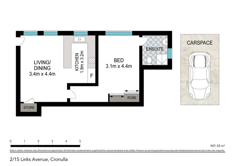 Floorplan of Homely apartment listing, 2/15 Links Avenue, Cronulla NSW 2230