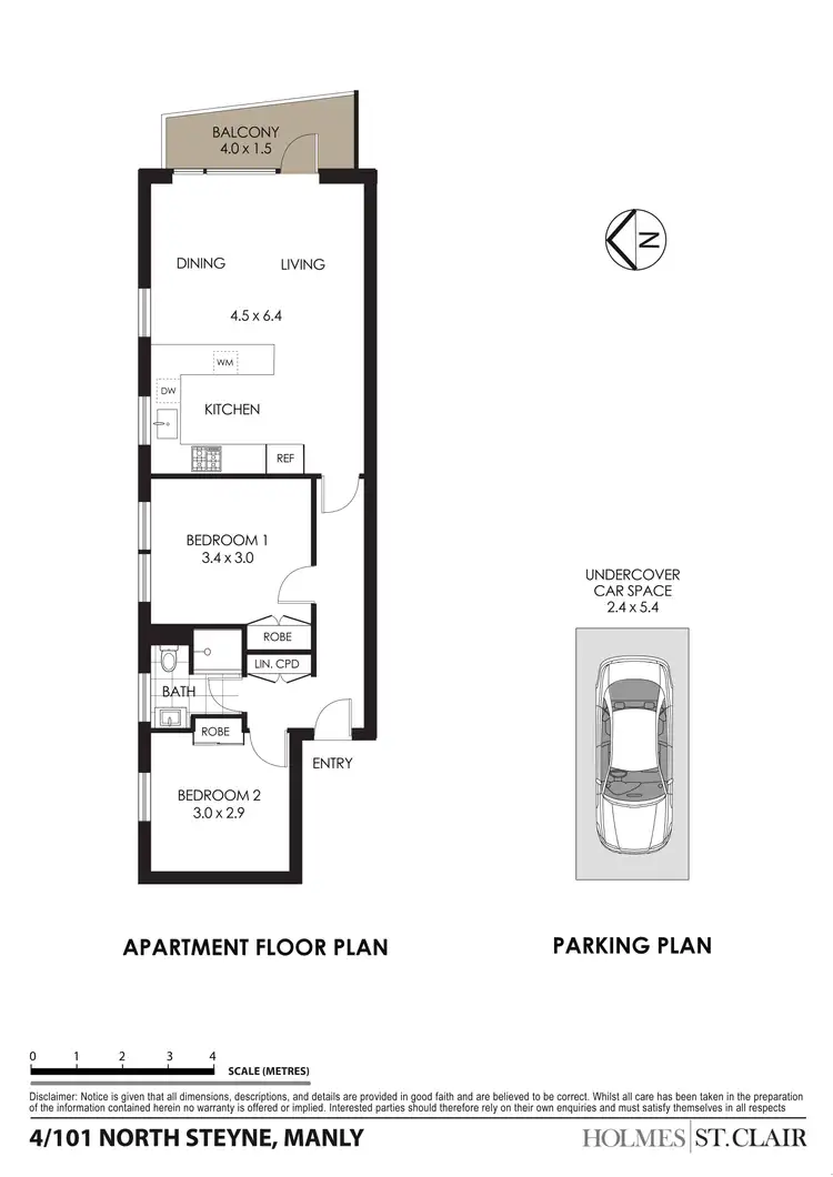 Floorplan of Homely apartment listing, 4/101 North Steyne, Manly NSW 2095