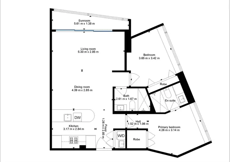 Floorplan of Homely apartment listing, 116 Bathurst Street, Sydney NSW 2000