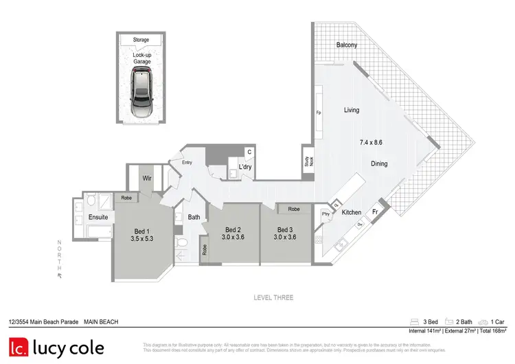 Floorplan of Homely apartment listing, 12/3554 Main Beach Parade, Main Beach QLD 4217