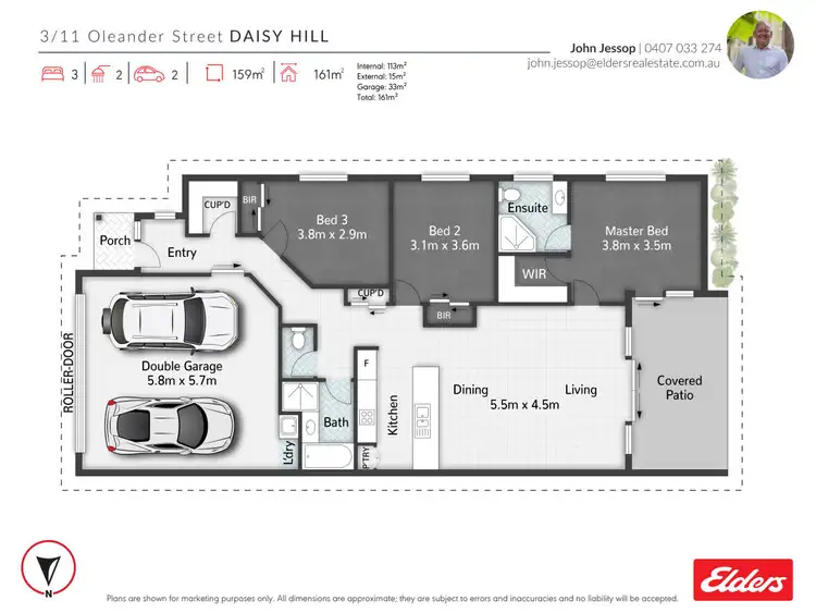 Floorplan of Homely townhouse listing, 3/11 Oleander Street, Daisy Hill QLD 4127