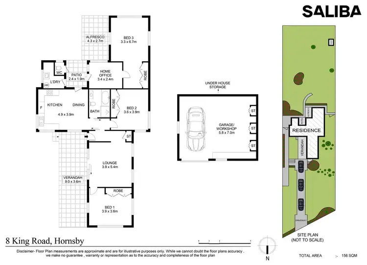 Floorplan of Homely house listing, 8 King Road, Hornsby NSW 2077