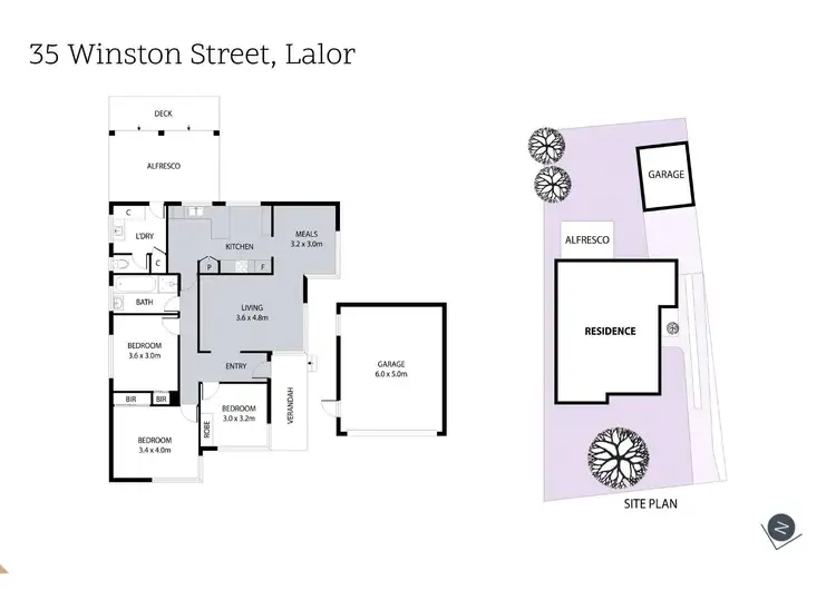 Floorplan of Homely house listing, 35 Winston Street, Lalor VIC 3075