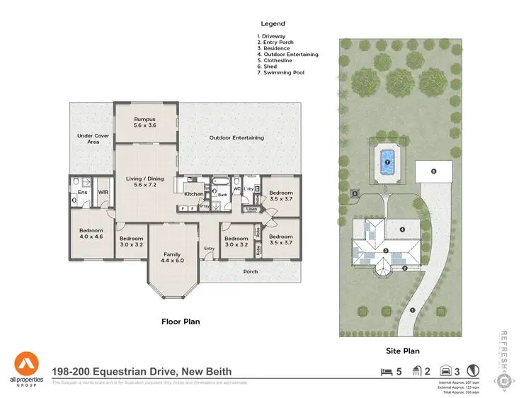 Floorplan of Homely house listing, 198-200 Equestrian Drive, New Beith QLD 4124