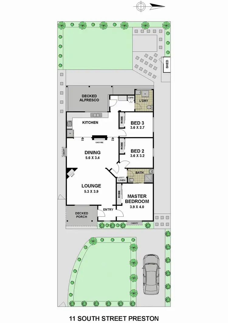 Floorplan of Homely house listing, 11 South Street, Preston VIC 3072