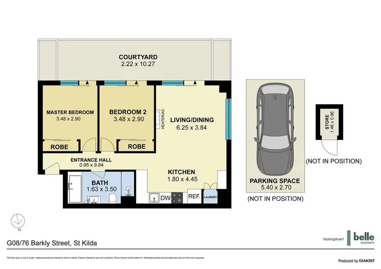 Floorplan of Homely apartment listing, G08/76 Barkly Street, St Kilda VIC 3182