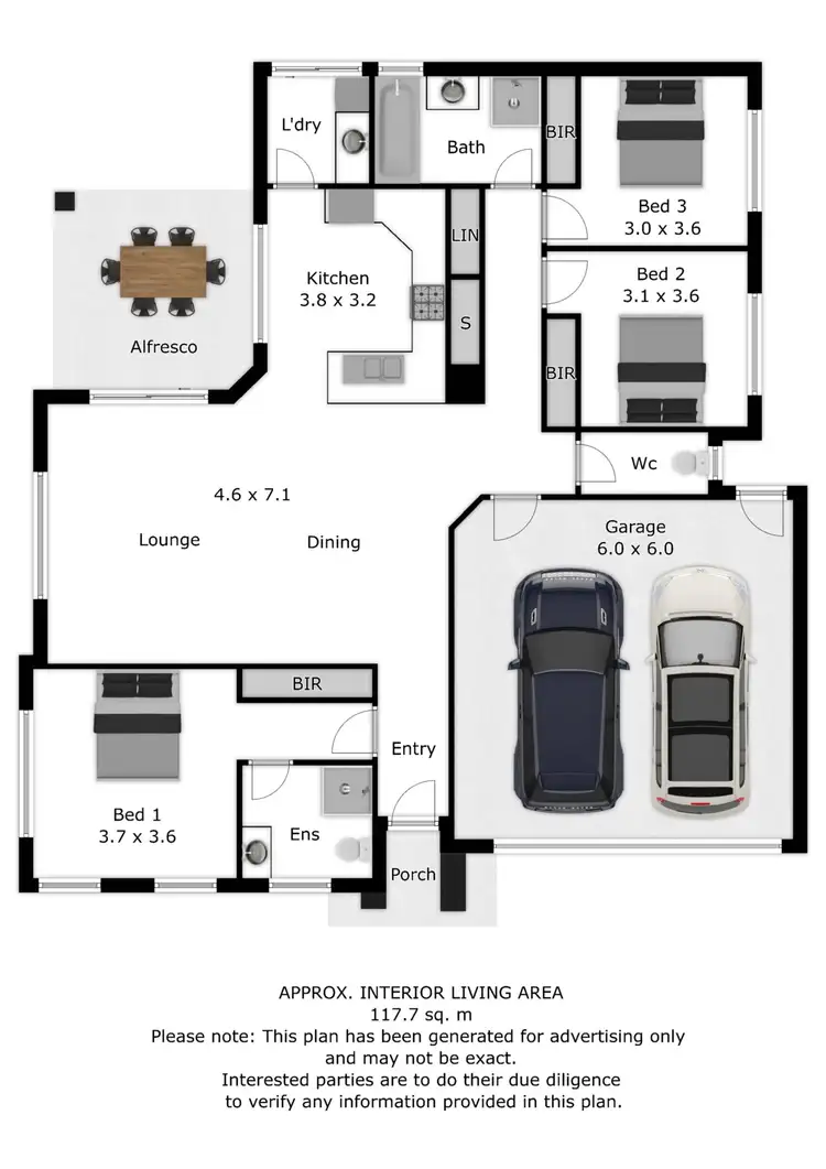 Floorplan of Homely house listing, 12 Loames Street, Wodonga VIC 3690