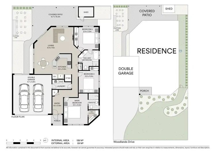 Floorplan of Homely semi-detached listing, 2/21 Woodlands Drive, Banora Point NSW 2486