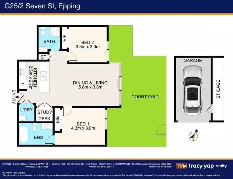 Floorplan of Homely apartment listing, G25/2 Seven Street, Epping NSW 2121