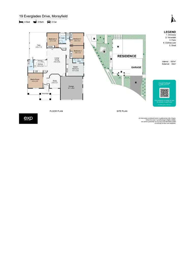 Floorplan of Homely house listing, 19 Everglades Drive, Morayfield QLD 4506