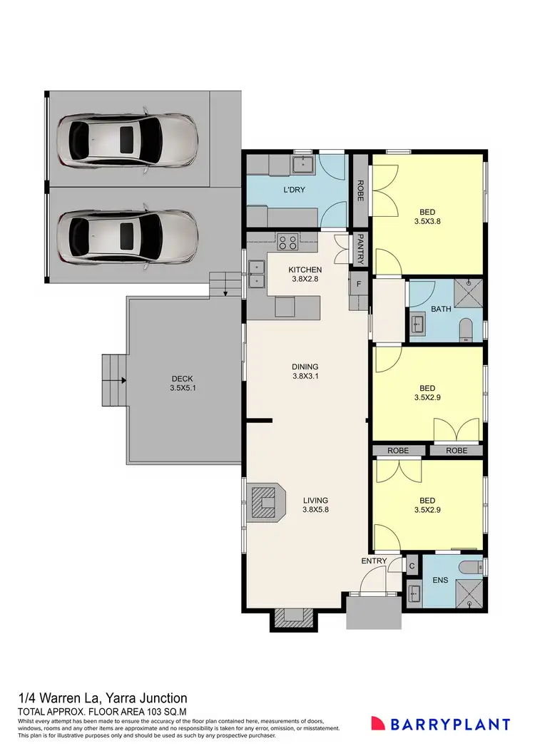 Floorplan of Homely house listing, 1/4 Warren Lane, Yarra Junction VIC 3797