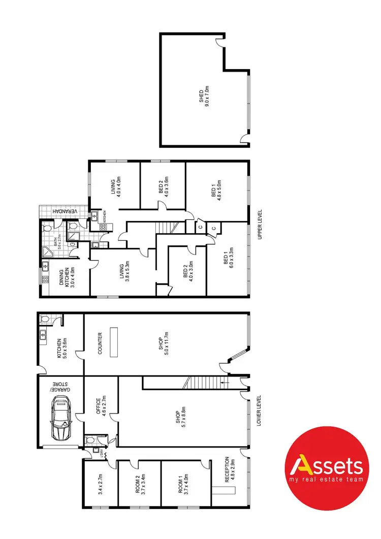 Floorplan of Homely semi-detached listing, 32 Percy Street, Portland VIC 3305