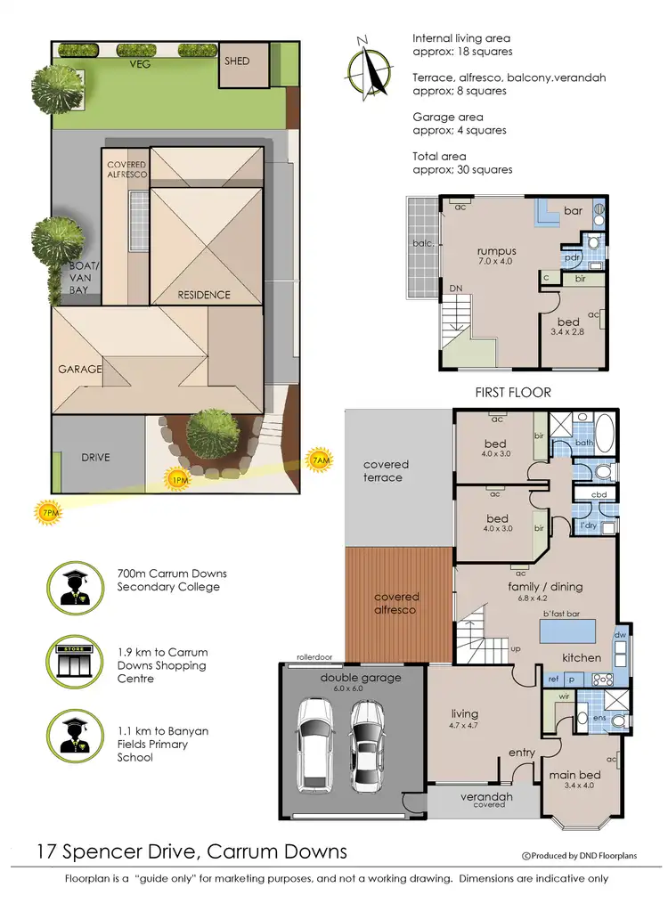 Floorplan of Homely house listing, 17 Spencer Drive, Carrum Downs VIC 3201