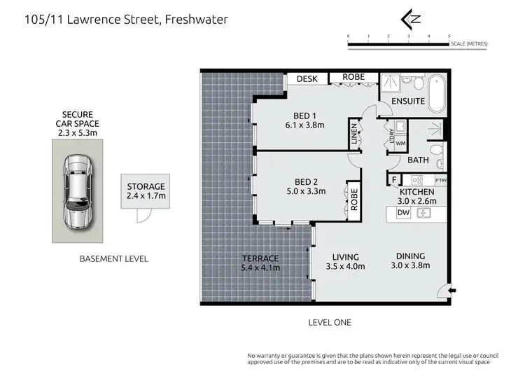 Floorplan of Homely apartment listing, 105/11 Lawrence Street, Freshwater NSW 2096