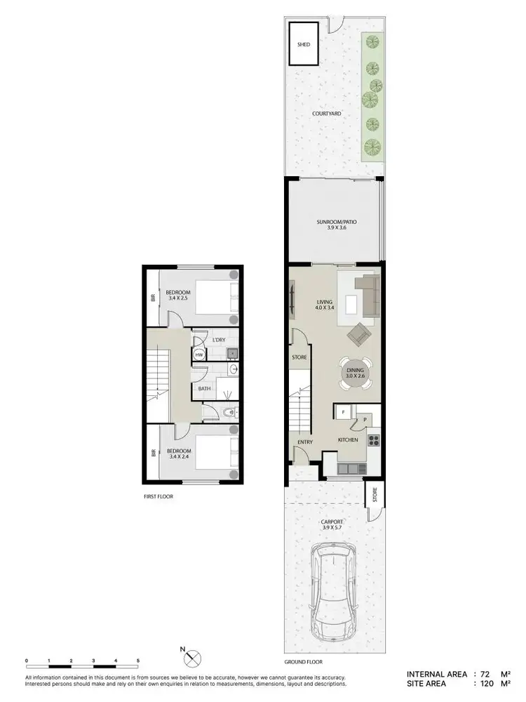Floorplan of Homely townhouse listing, 6/77-85 Ferry Road, Thorneside QLD 4158
