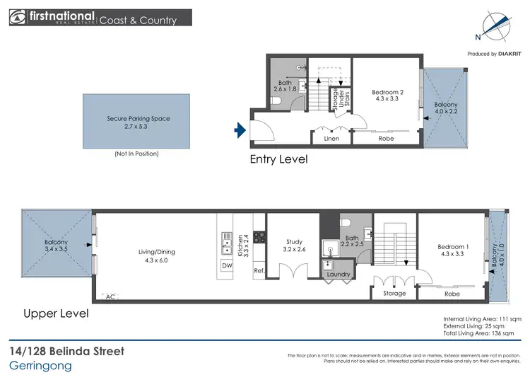 Floorplan of Homely unit listing, 14/128 Belinda Street, Gerringong NSW 2534