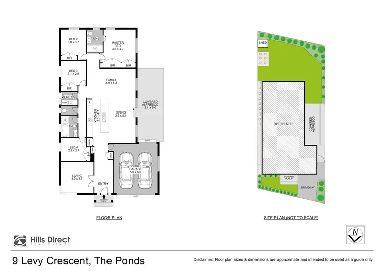 Floorplan of Homely house listing, 9 Levy Crescent, The Ponds NSW 2769
