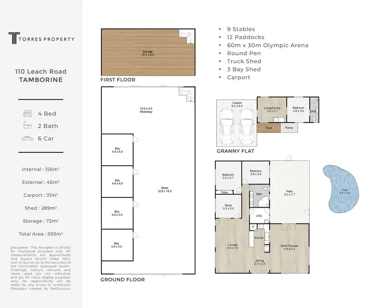Floorplan of Homely house listing, 110 Leach Road, Tamborine QLD 4270
