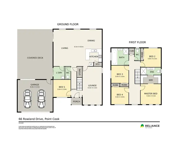 Floorplan of Homely house listing, 66 Rowland Drive, Point Cook VIC 3030