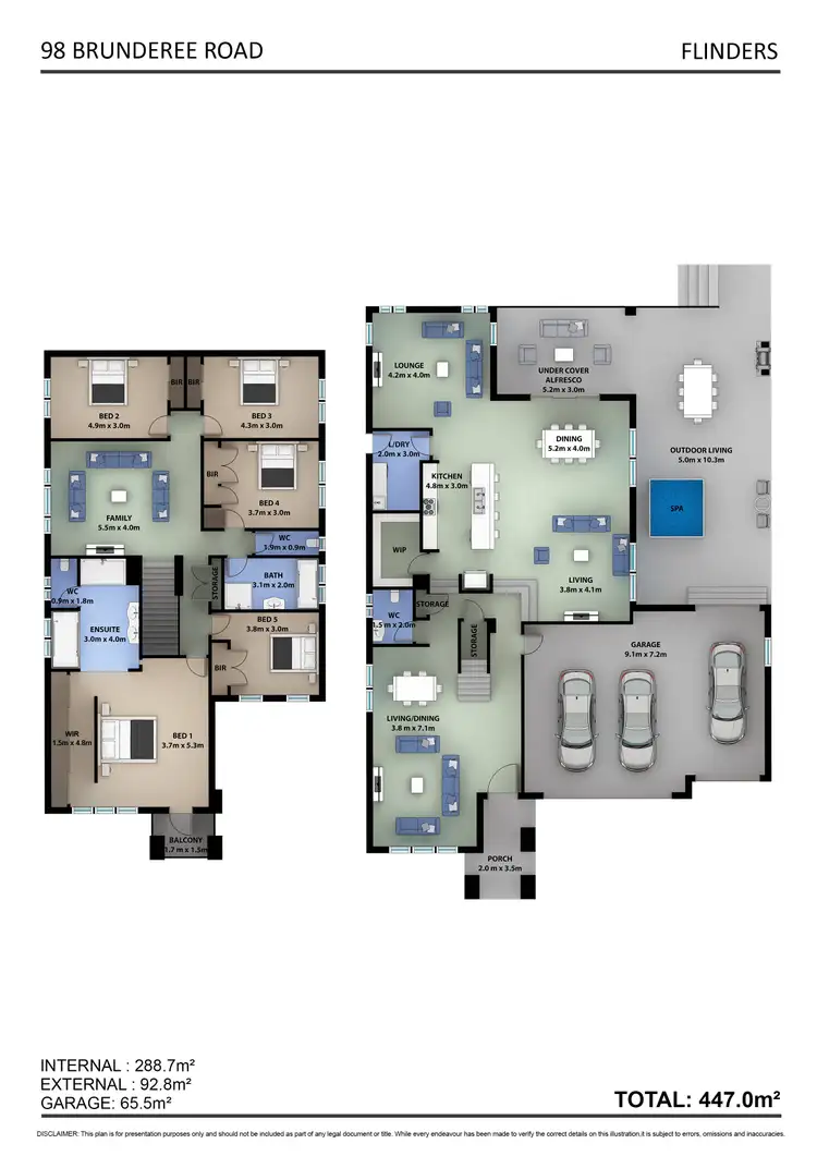 Floorplan of Homely house listing, 98 Brunderee Road, Flinders NSW 2529