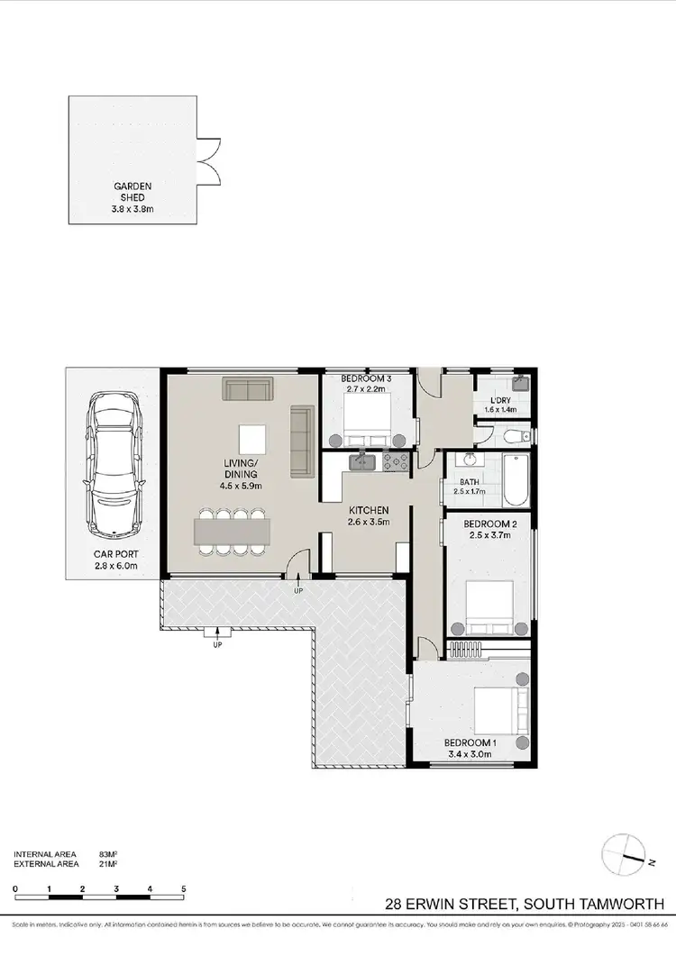 Floorplan of Homely house listing, 28 Erwin Street, Tamworth NSW 2340
