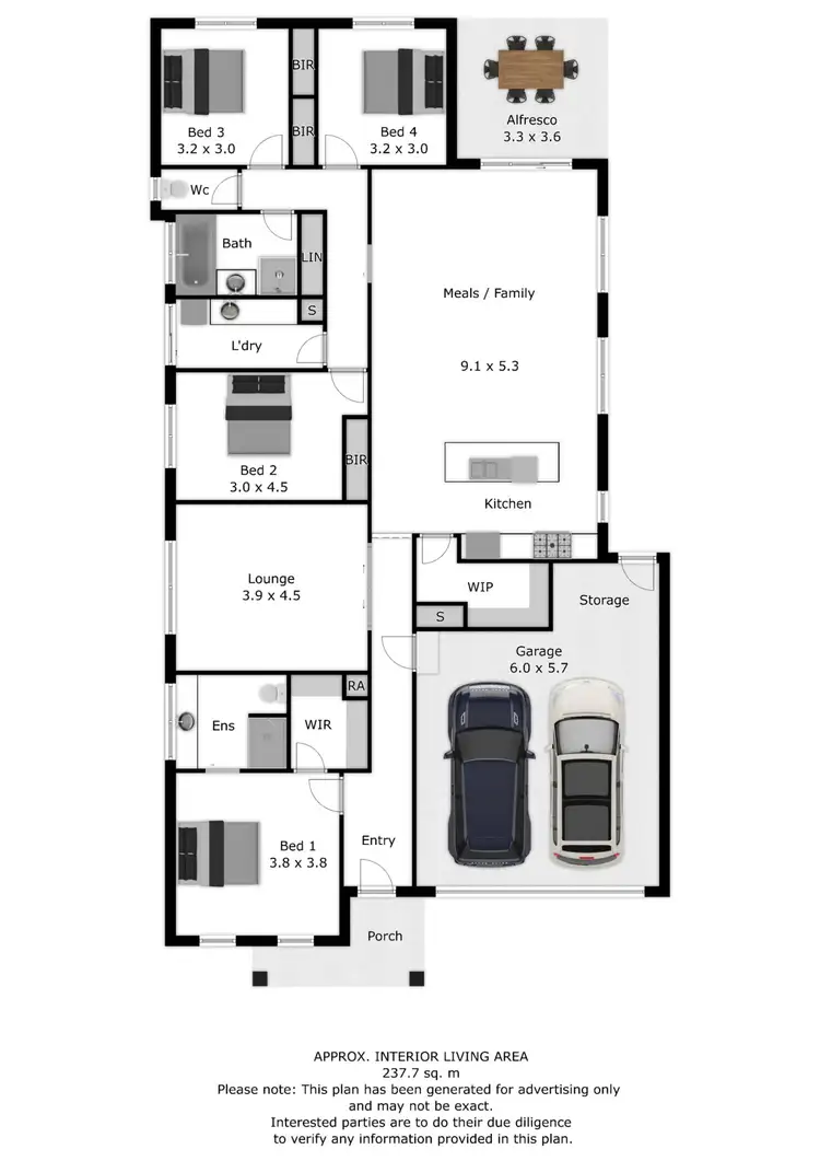 Floorplan of Homely house listing, 14 National Court, West Wodonga VIC 3690