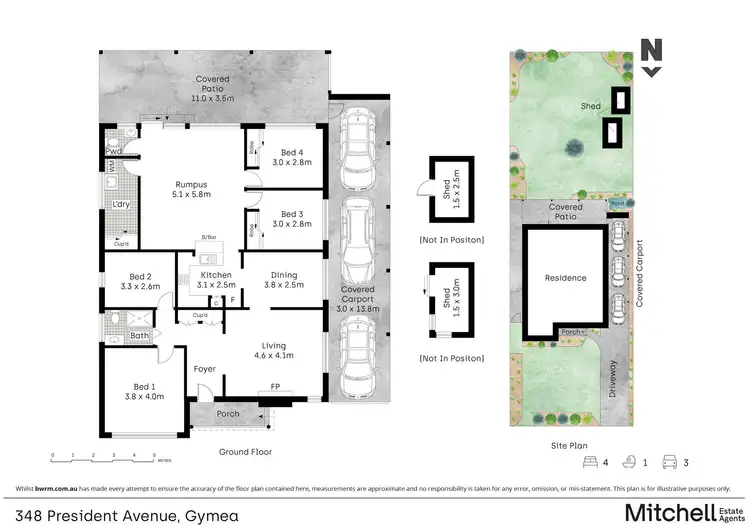 Floorplan of Homely house listing, 348 President Avenue, Gymea NSW 2227