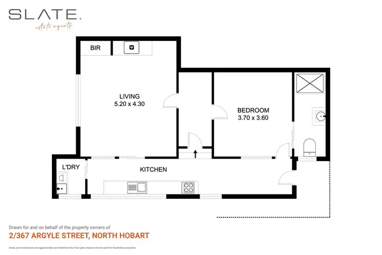 Floorplan of Homely house listing, 2/367 Argyle Street, North Hobart TAS 7000