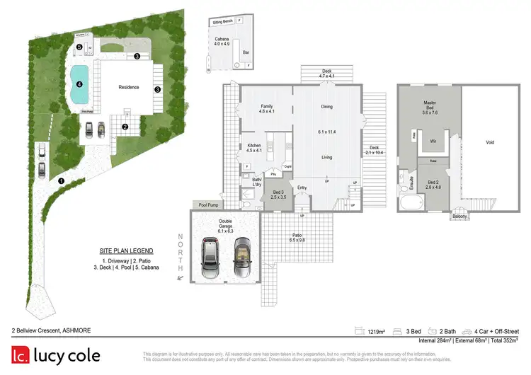 Floorplan of Homely house listing, 2 Bellview Crescent, Ashmore QLD 4214