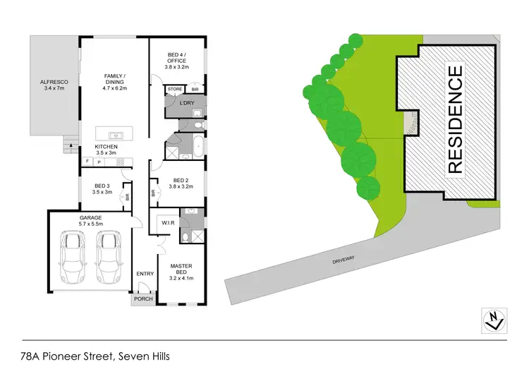 Floorplan of Homely house listing, 78A Pioneer Street, Seven Hills NSW 2147